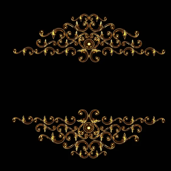 Elemento de decoración de yeso de lujo, concepto de pared de estuco, patrón de arquitectura interior. Ilustración 3d, representación 3d . — Foto de Stock