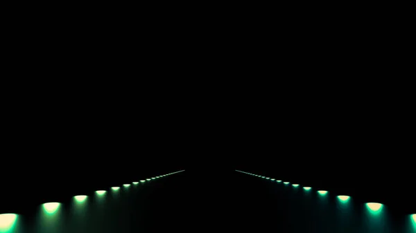 Абстрактний фон зі світлом і дорогою. 3d ілюстрація, 3d візуалізація . — стокове фото