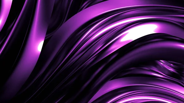 Elegant stylish purple dark background with pleats, Drapes and swirls. 3d illustration, 3d rendering. — Stock Photo, Image