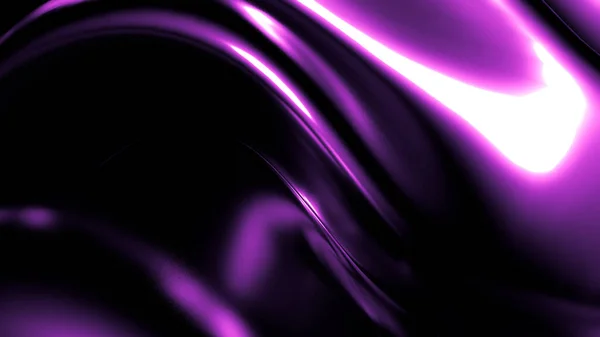 Elegancki stylowy fioletowy ciemny tło z plisami, Zasłony i wiry. Ilustracja 3D, renderowanie 3D. — Zdjęcie stockowe