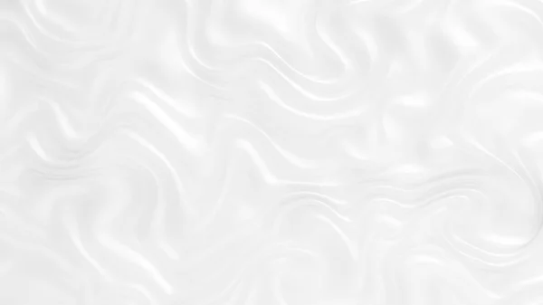 Kumaş dalgaları akan zarif beyaz bir zemin. 3d illüstrasyon, 3d canlandırma. — Stok fotoğraf