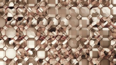 Altın metal arka plan dokusu. 3d illüstrasyon, 3d canlandırma.