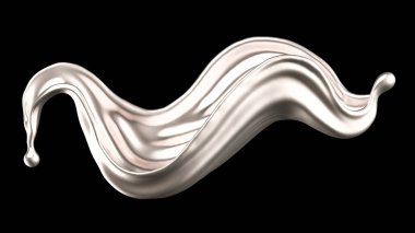 Gizemli, mistik, lüks altın serpintisi. 3d illüstrasyon, 3d canlandırma.