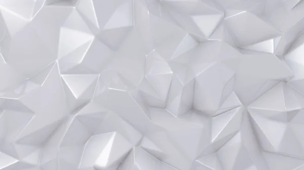 Stylish white crystal background. 3d illustration, 3d rendering. — Stock Photo, Image