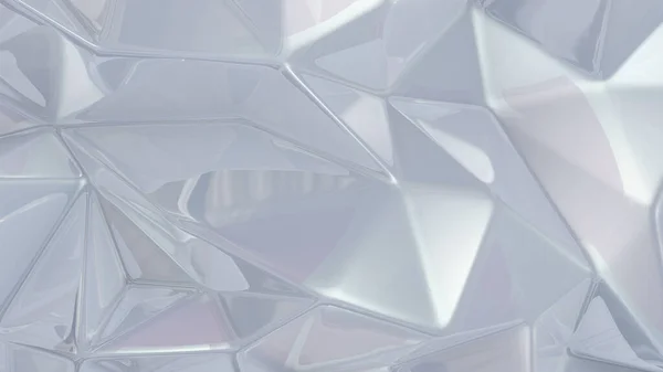Stylish white crystal background. 3d illustration, 3d rendering. — Stock Photo, Image