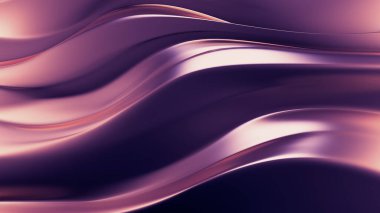 Altın pürüzsüz arka plan. 3d illüstrasyon, 3d canlandırma.