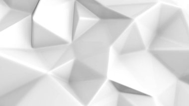 Şık beyaz kristal arka plan. 3d illüstrasyon, 3d canlandırma.