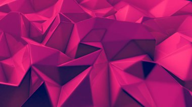 Glamorous pink crystal background. 3d illustration, 3d rendering.