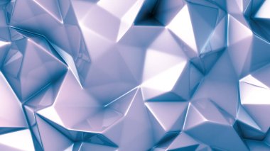 Mor kristal arka plan. 3d illüstrasyon, 3d canlandırma.