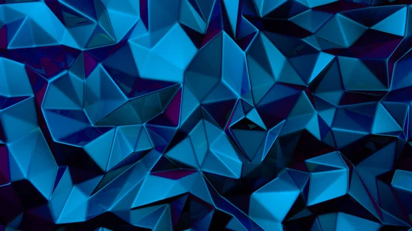 Fundo de cristal azul. Ilustração 3d, renderização 3d. — Fotografia de Stock