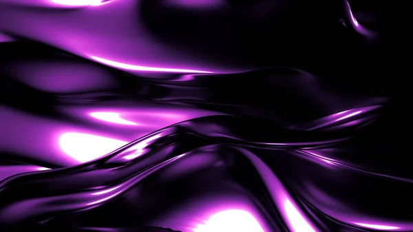 Elegante elegante fundo escuro roxo com pregas, cortinas e redemoinhos. Ilustração 3d, renderização 3d . — Fotografia de Stock