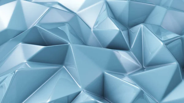 Fundo de cristal azul. Ilustração 3d, renderização 3d. — Fotografia de Stock