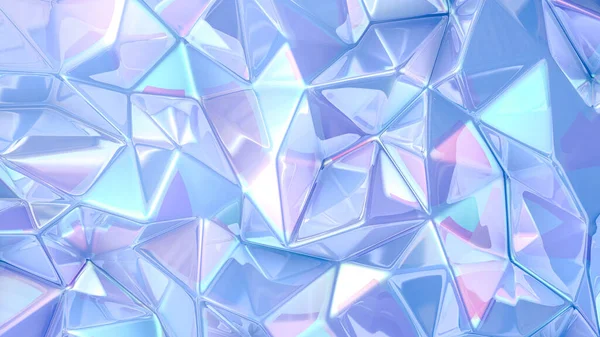 Blue crystal background. 3d illustration, 3d rendering.