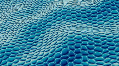 Soyut mavi, yeşil arkaplan. 3d illüstrasyon, 3d canlandırma.