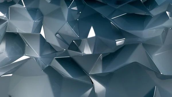 Bergaya latar belakang kristal abu-abu. Ilustrasi 3d, render 3d . — Stok Foto