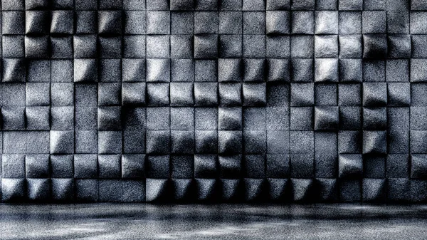 Industrial, Stone, Textur Grunge Hintergrund mit Geometrie. 3D Illustration, 3D Rendering. — Stockfoto