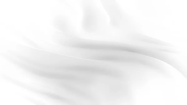 Κομψό λευκό φόντο με πτυχωτό ύφασμα. 3D εικονογράφηση, 3 — Φωτογραφία Αρχείου