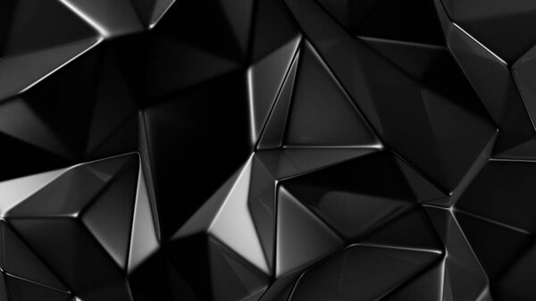 Stylish black crystal background.