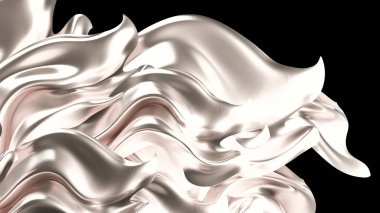 Altın kumaşlı lüks bir arka plan. 3d illüstrasyon, 3d 