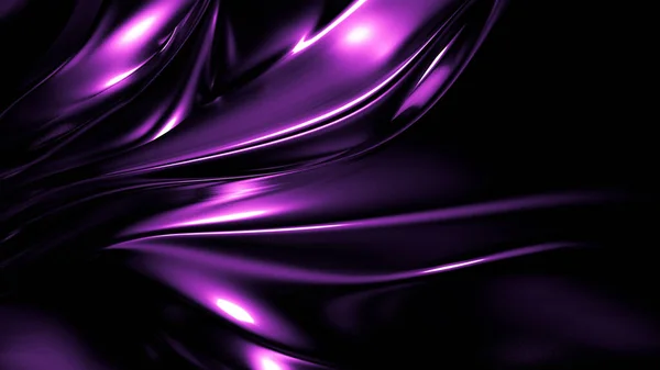 Elegante elegante fondo púrpura oscuro con pliegues, cortinas y remolinos. Ilustración 3d, representación 3d . —  Fotos de Stock
