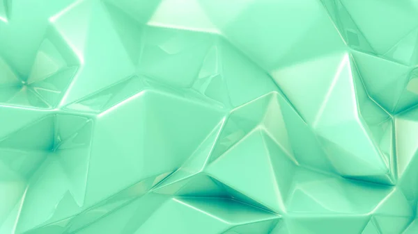 Fundo de cristal verde elegante. Ilustração 3d, renderização 3d . — Fotografia de Stock