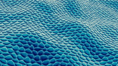 Soyut mavi, yeşil arkaplan. 3d illüstrasyon, 3d canlandırma.