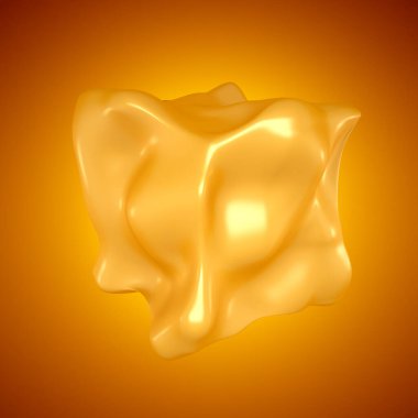 Karamelli. 3d illüstrasyon, 3d canlandırma.