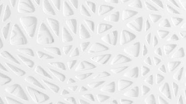 Soyut beyaz arkaplan. 3d illüstrasyon, 3d canlandırma.