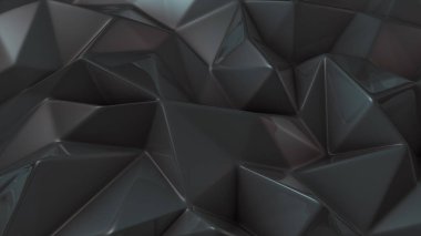 Tarz sahibi gri kristal arka plan. 3d illüstrasyon, 3d canlandırma.