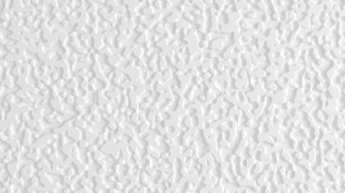 Beyaz arka plan, alçı dokusu, kağıt, duvar. 3d illüstrasyon, 3d canlandırma.