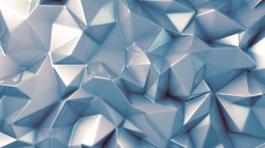 Tarz sahibi gri kristal arka plan. 3d illüstrasyon, 3d canlandırma.