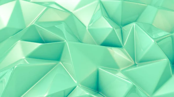 Fundo de cristal verde elegante. Ilustração 3d, renderização 3d . — Fotografia de Stock