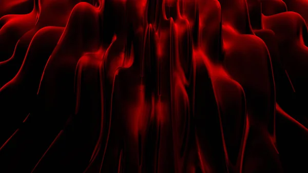 Lujoso fondo de tela con cortinas rojas. Ilustración 3d, representación 3d . — Foto de Stock