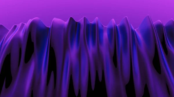 Fundo de tecido de cortinas roxo de luxo. Ilustração 3d, renderização 3d . — Fotografia de Stock