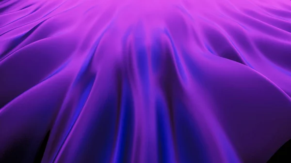 Luxury purple drapery fabric background. 3d illustration, 3d rendering.
