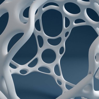 Soyut şekil arkaplanı. 3d illüstrasyon, 3d canlandırma.