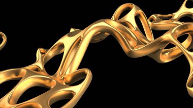 Soyut şekil arkaplanı. 3d illüstrasyon, 3d canlandırma.