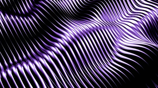 Стильный металлический фиолетовый черный фон с линиями и волнами. 3D иллюстрация, 3D рендеринг . — стоковое фото