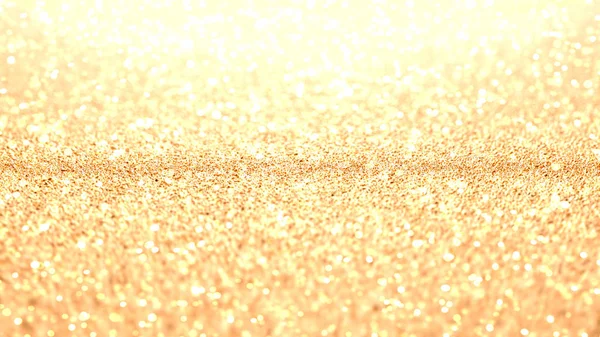 Gouden achtergrond glitter. 3d beeld, 3d weergave. — Stockfoto