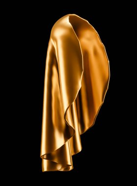 Altın sarısı arka plan. 3d illüstrasyon, 3d canlandırma.