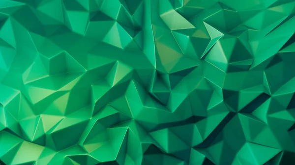 Fundo de cristal verde elegante. Ilustração 3d, renderização 3d . — Fotografia de Stock