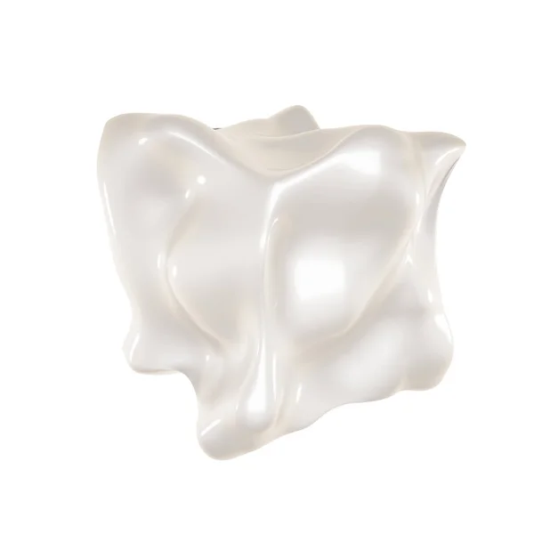 Mjölk är en form. 3D-illustration, 3D-återgivning. — Stockfoto