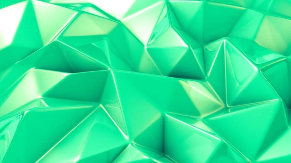Fundo de cristal verde elegante. Ilustração 3d, renderização 3d . — Fotografia de Stock