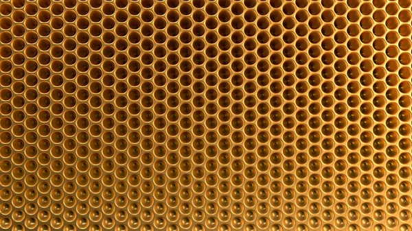 Textura de fundo de metal ouro. Ilustração 3d, renderização 3d . — Fotografia de Stock