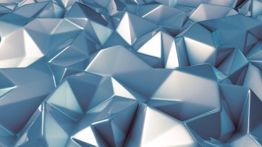 Tarz sahibi gri kristal arka plan. 3d illüstrasyon, 3d canlandırma.