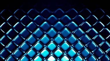 Turkuaz metalik endüstriyel grunge arka planı. 3d illüstrasyon, 3d canlandırma.