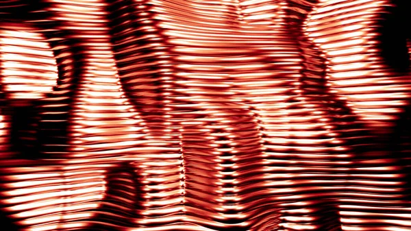 Stilvoller roter metallic schwarzer Hintergrund mit Linien und Wellen. 3D Illustration, 3D Rendering. — Stockfoto