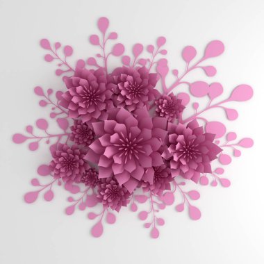 Kağıt çiçekler. Düğün dekorasyonları, tasarım için arka plan