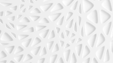 Soyut beyaz arkaplan. 3d illüstrasyon, 3d canlandırma.