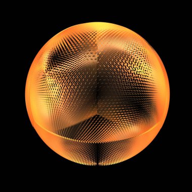 Altın yaldızlı güzel siyah arkaplan. 3d illüstrasyon, 3d canlandırma.